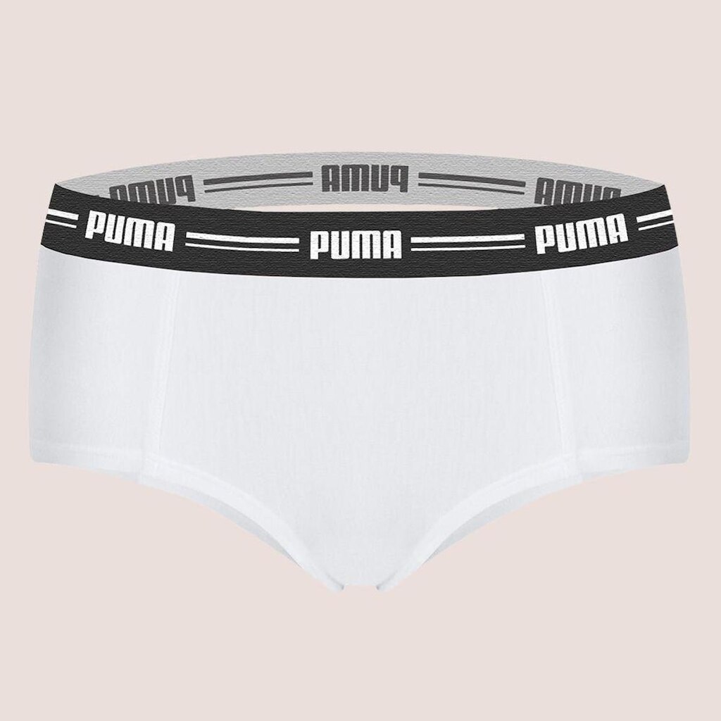 Kit Com 2 Calcinhas Boxer Feminina Puma Modal Com Toque Macio Adulta