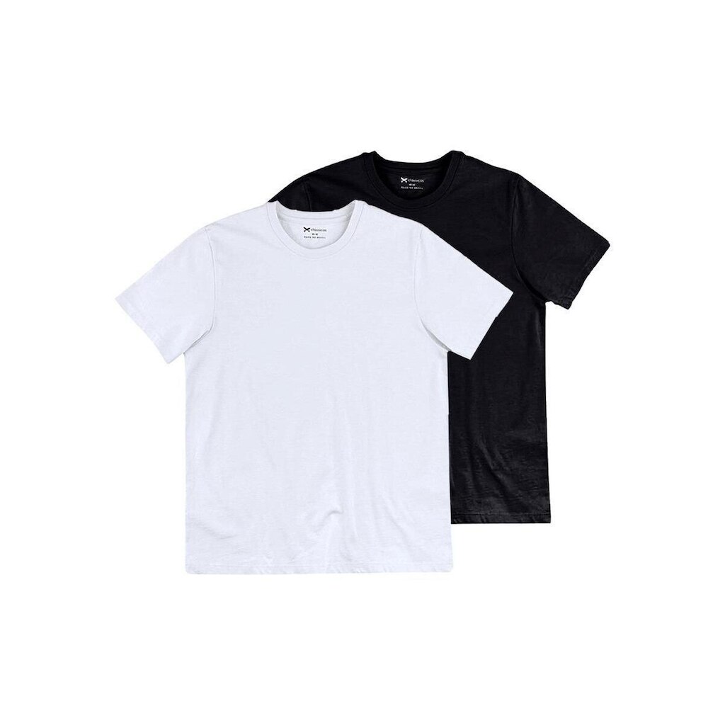 Kit com 2 Camisetas Masculina Hering 201 Branco