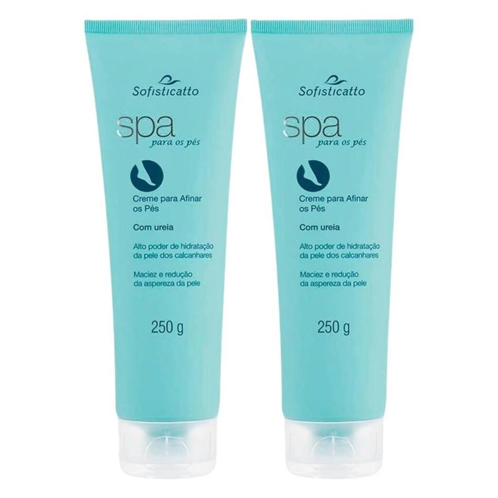 Kit Com 2 - Creme para Afinar os Pés com Uréia Spa 250g Sofisticatto