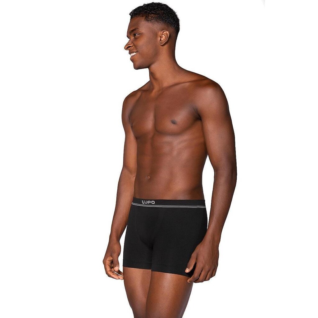 Kit com 2 Cuecas Adulto Boxer Microfibra Cós Uni Faixa Lupo