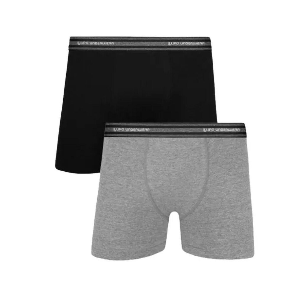 Kit Com 2 Cuecas Boxer Algodão Infantil Menino Lupo