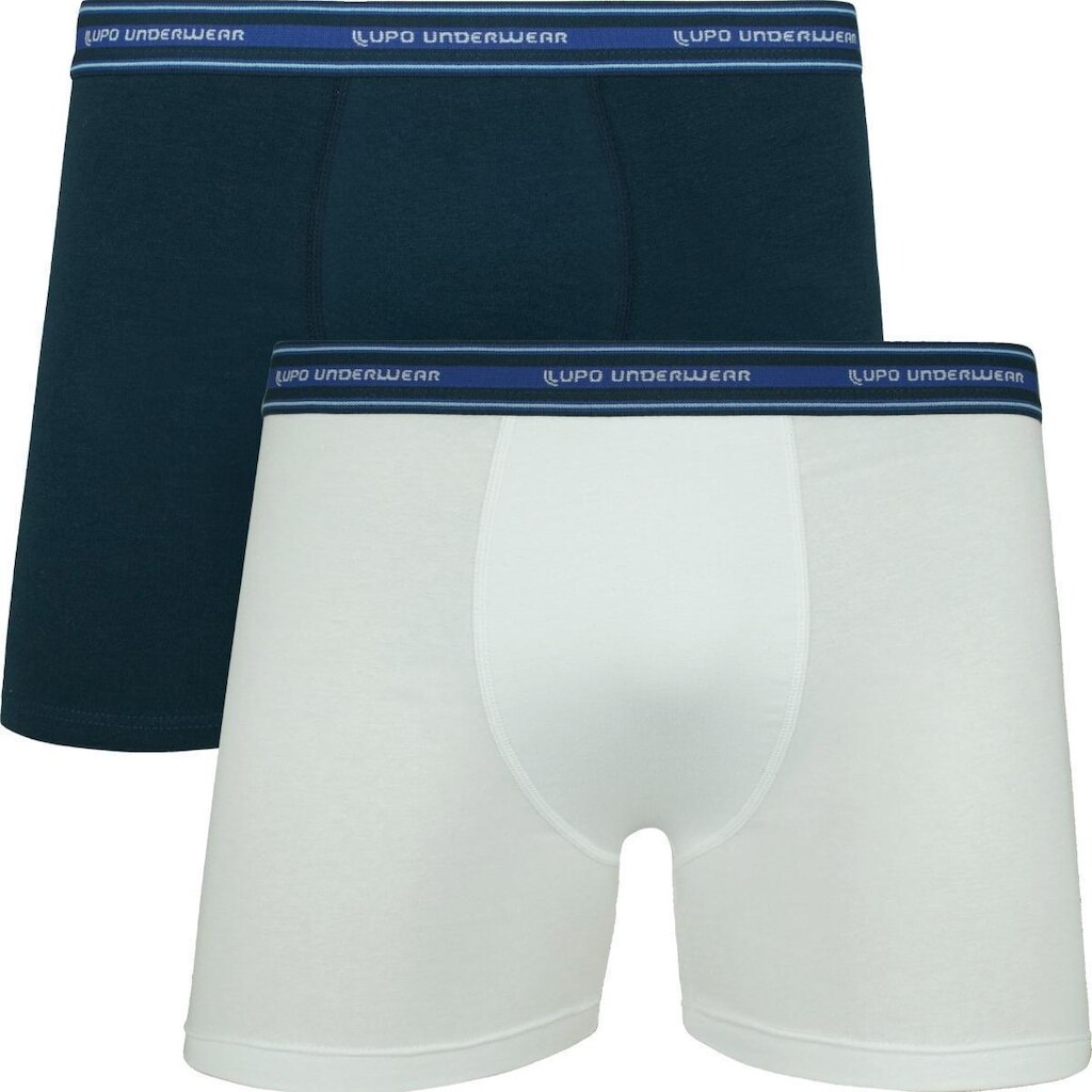 Kit Com 2 Cuecas Boxer Box Lupo Algodão Cotton Masculina Adulto