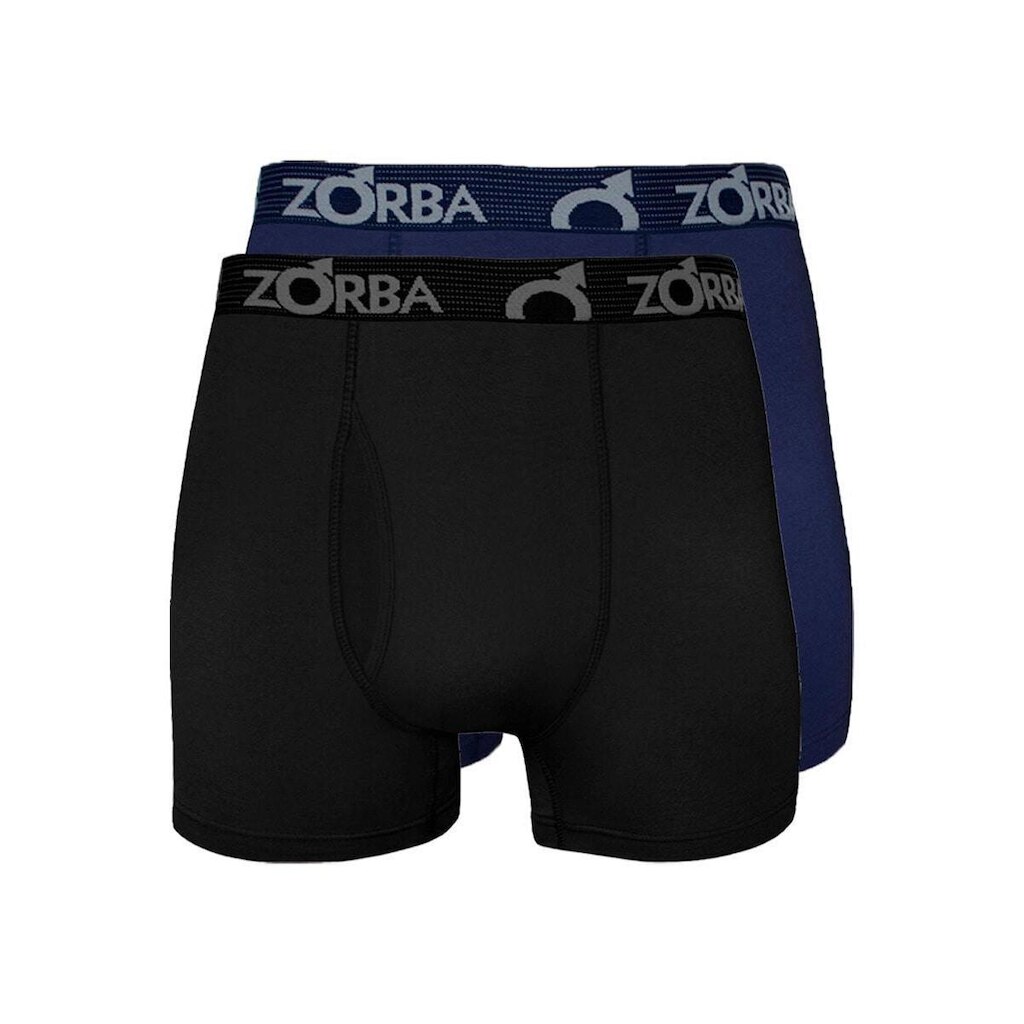 Kit com 2 Cuecas Boxer com Abertura Zorba 848