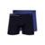 Kit com 2 Cuecas Boxer Lupo 436-002 Preto - Azul