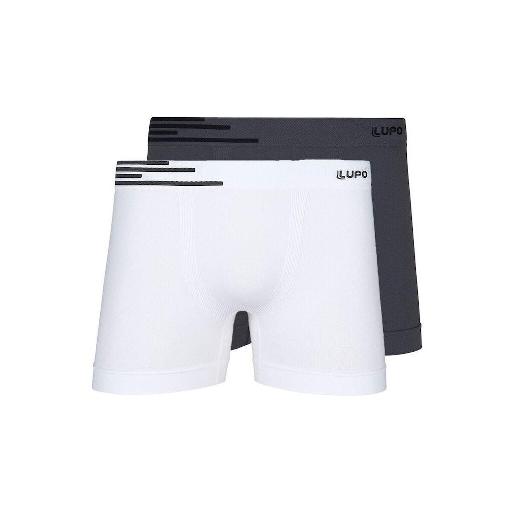 Kit com 2 Cuecas Boxer Lupo 436-002 Preto