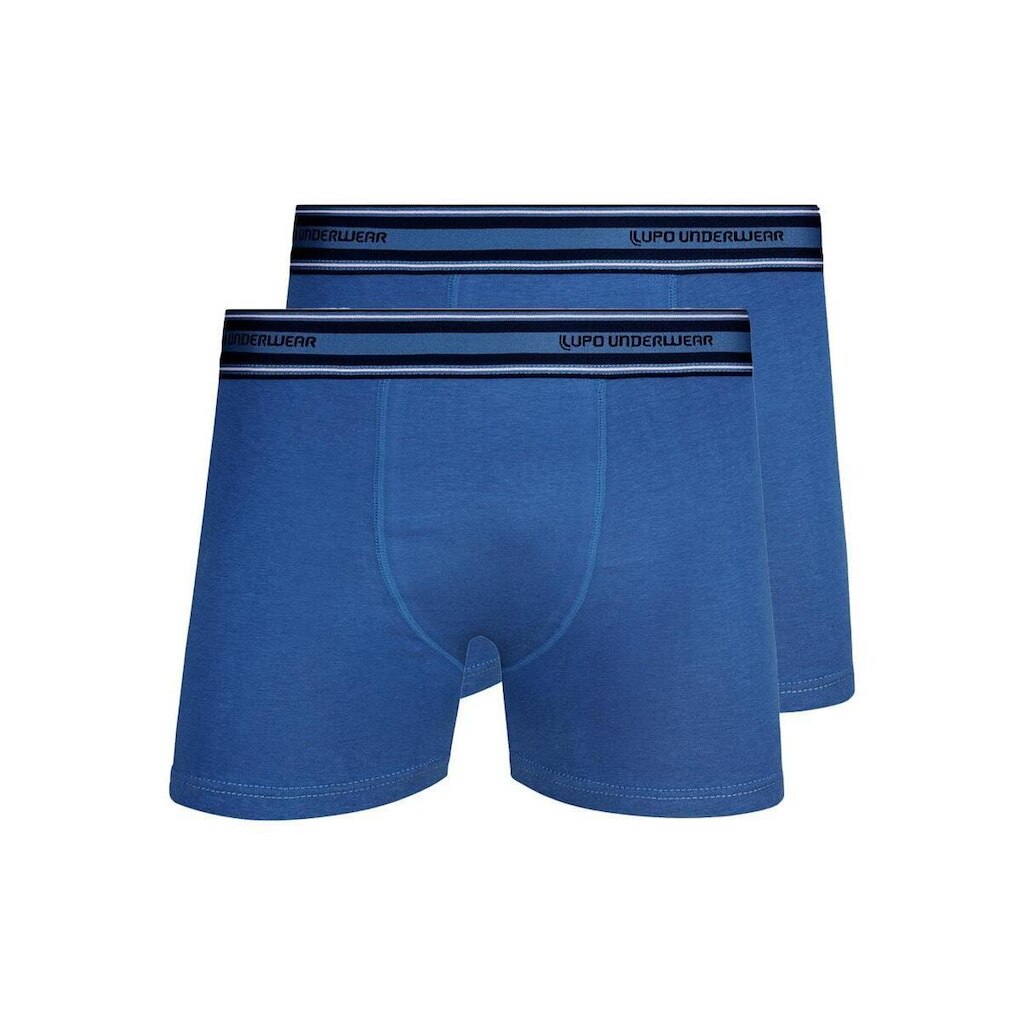 Kit com 2 Cuecas Boxer Lupo 523-003 Azul Marinho