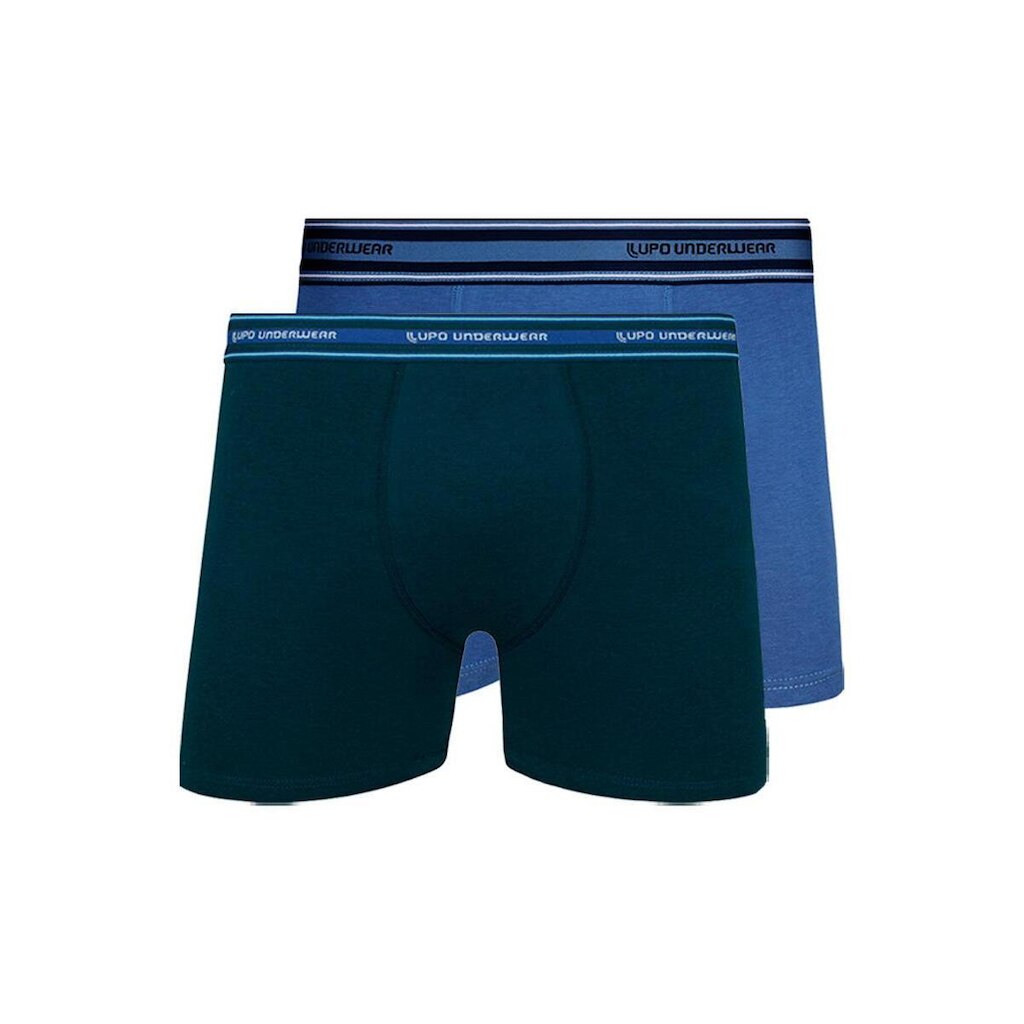 Kit com 2 Cuecas Boxer Lupo 523-003 Azul