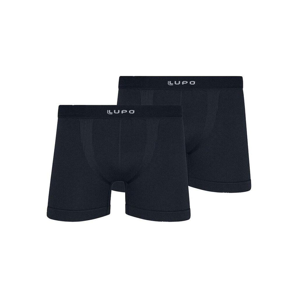 Kit com 2 Cuecas Boxer Lupo 661-001 Azul Marinho