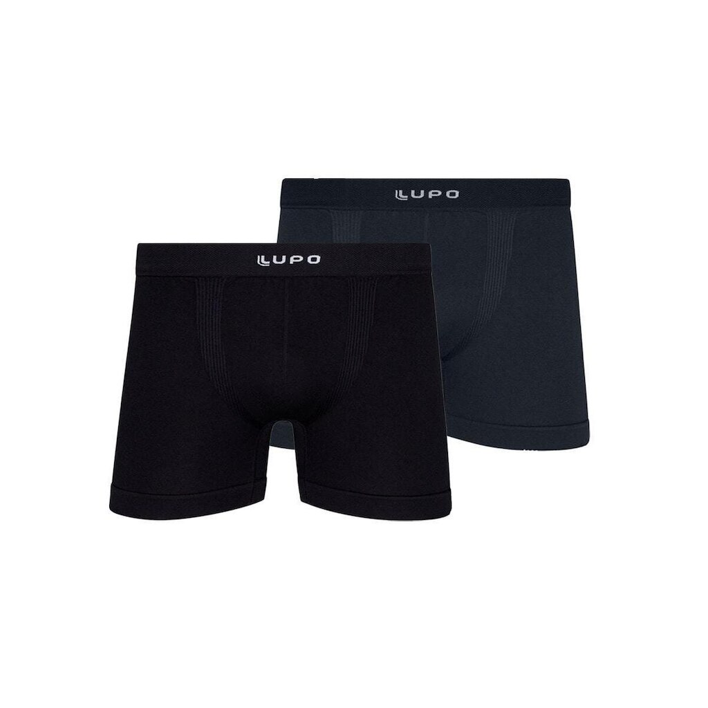 Kit com 2 Cuecas Boxer Lupo 661-001