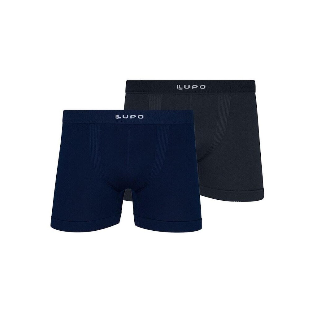 Kit com 2 Cuecas Boxer Lupo 661-001
