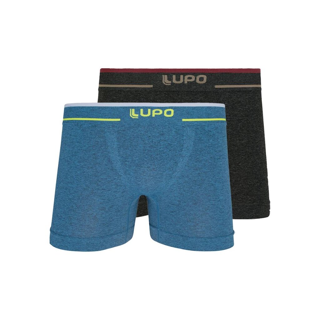 Kit com 2 Cuecas Boxer Lupo 733-004 Vermelho