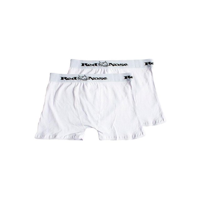 Kit com 2 Cuecas Boxer Red Nose 320 Branco