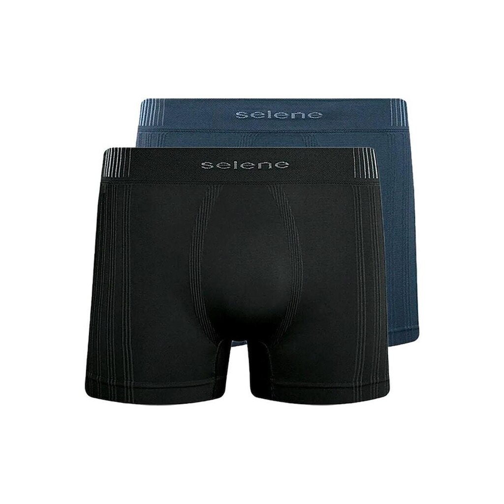 Kit com 2 Cuecas Boxer Selene 11070-002/003/440