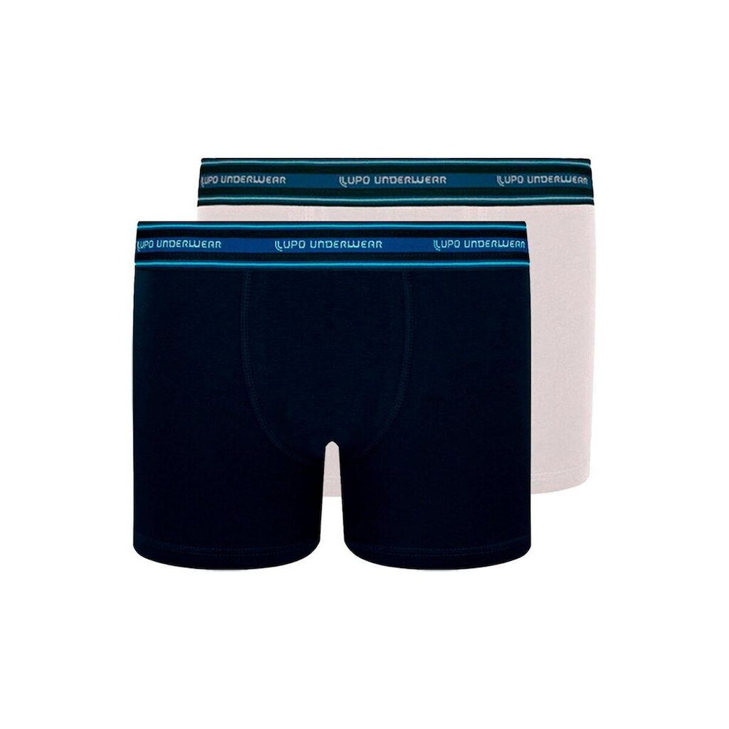 Kit com 2 Cuecas Infantil Boxer Lupinho 141-003 Branco