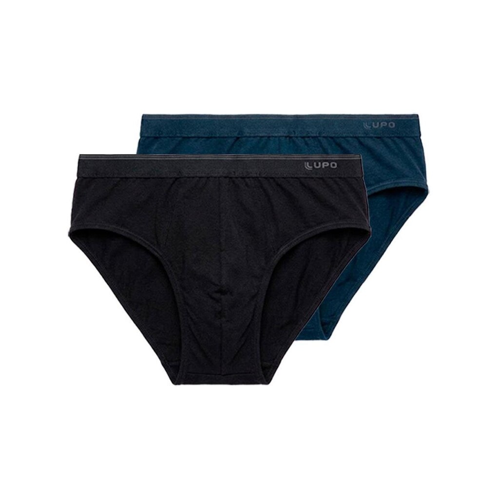 Kit com 2 Cuecas Slip Lupo 485-003