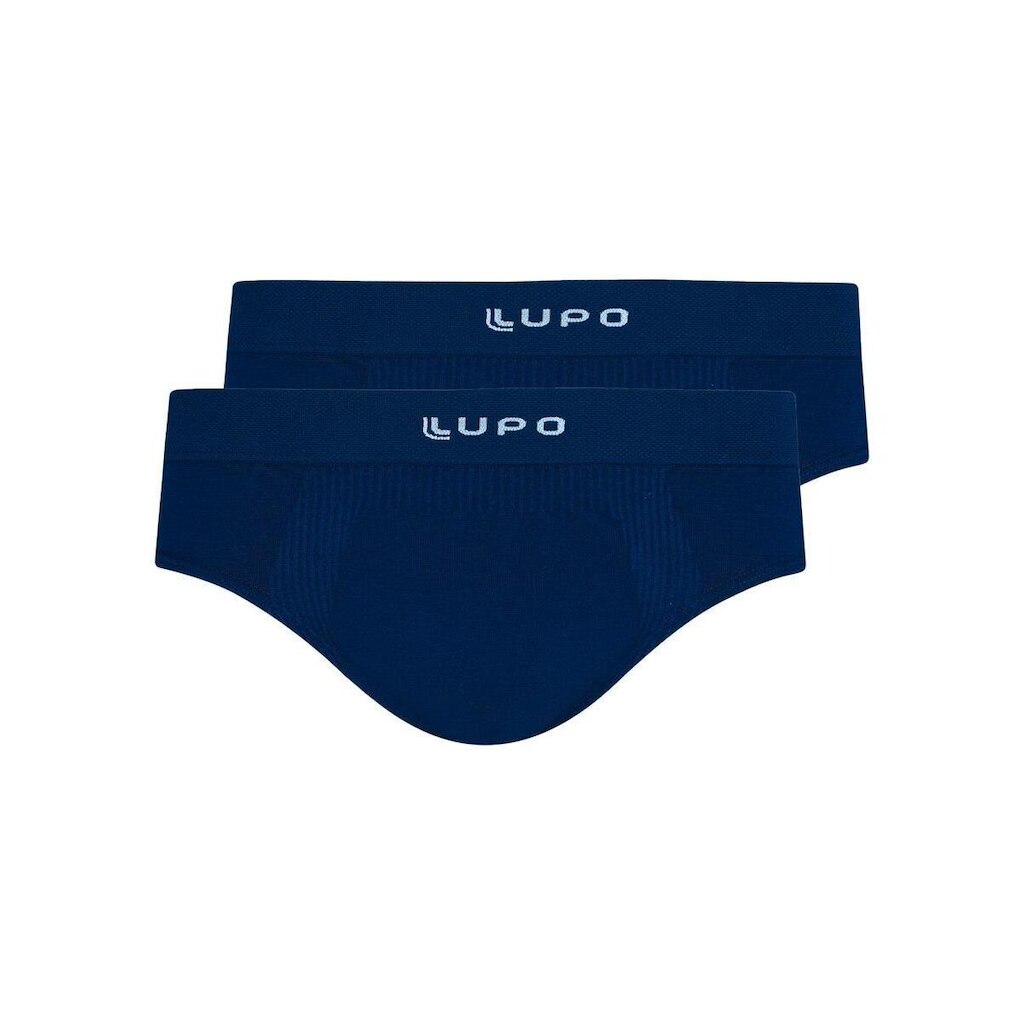 Kit com 2 Cuecas Slip Lupo 681-001 Branco