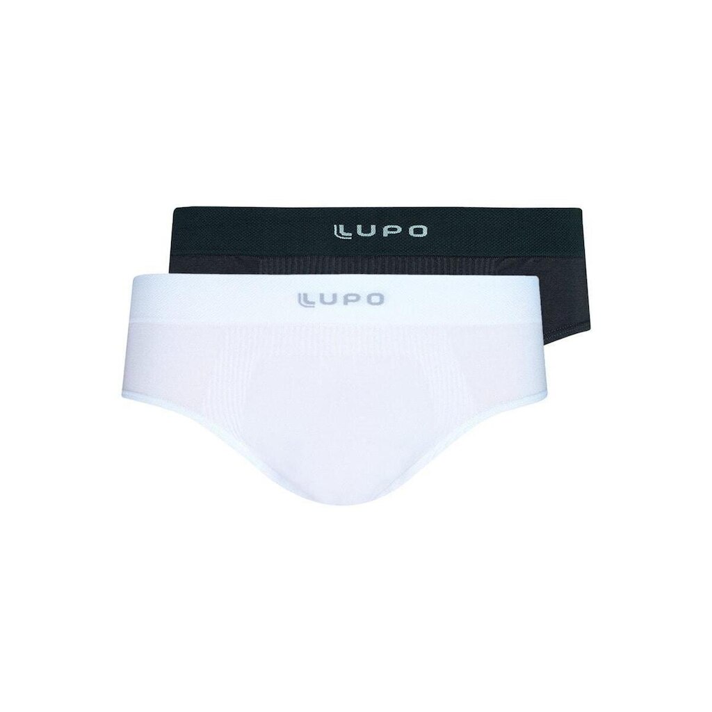 Kit com 2 Cuecas Slip Lupo 681-001 Cinza