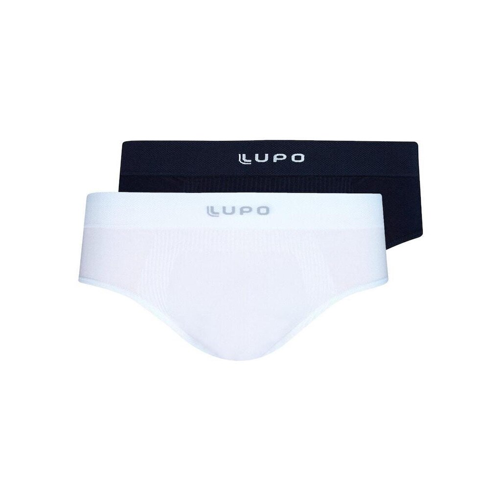 Kit com 2 Cuecas Slip Lupo 681-001 Cinza