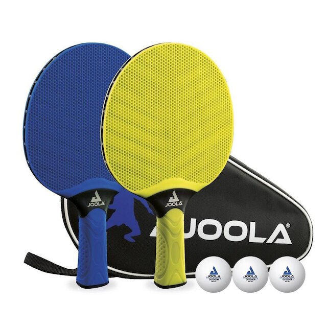 Kit com 2 Raquetes e 3 Bolas e Uma Capa, JOOLA Vivid Outdoor