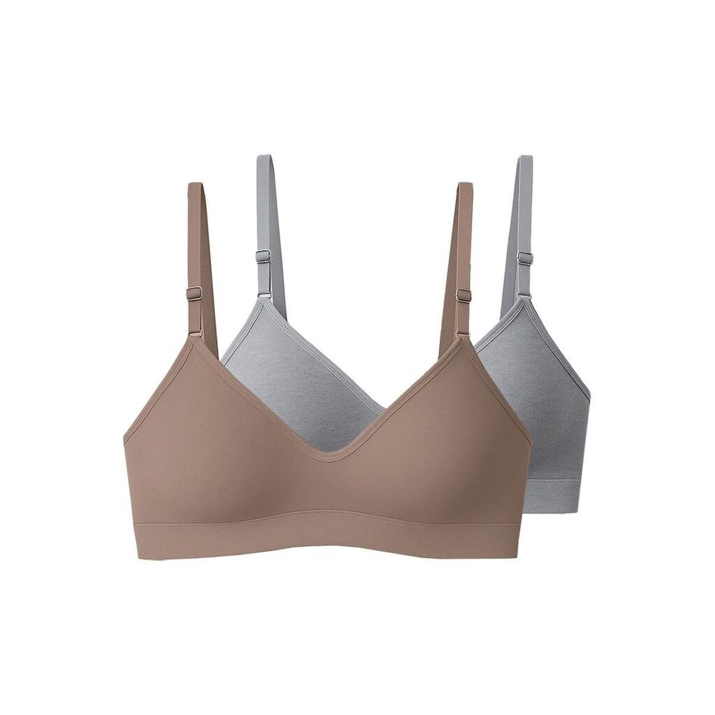 Kit com 2 Sutiãs sem Aro e sem Bojo Liz 71710 Taça B