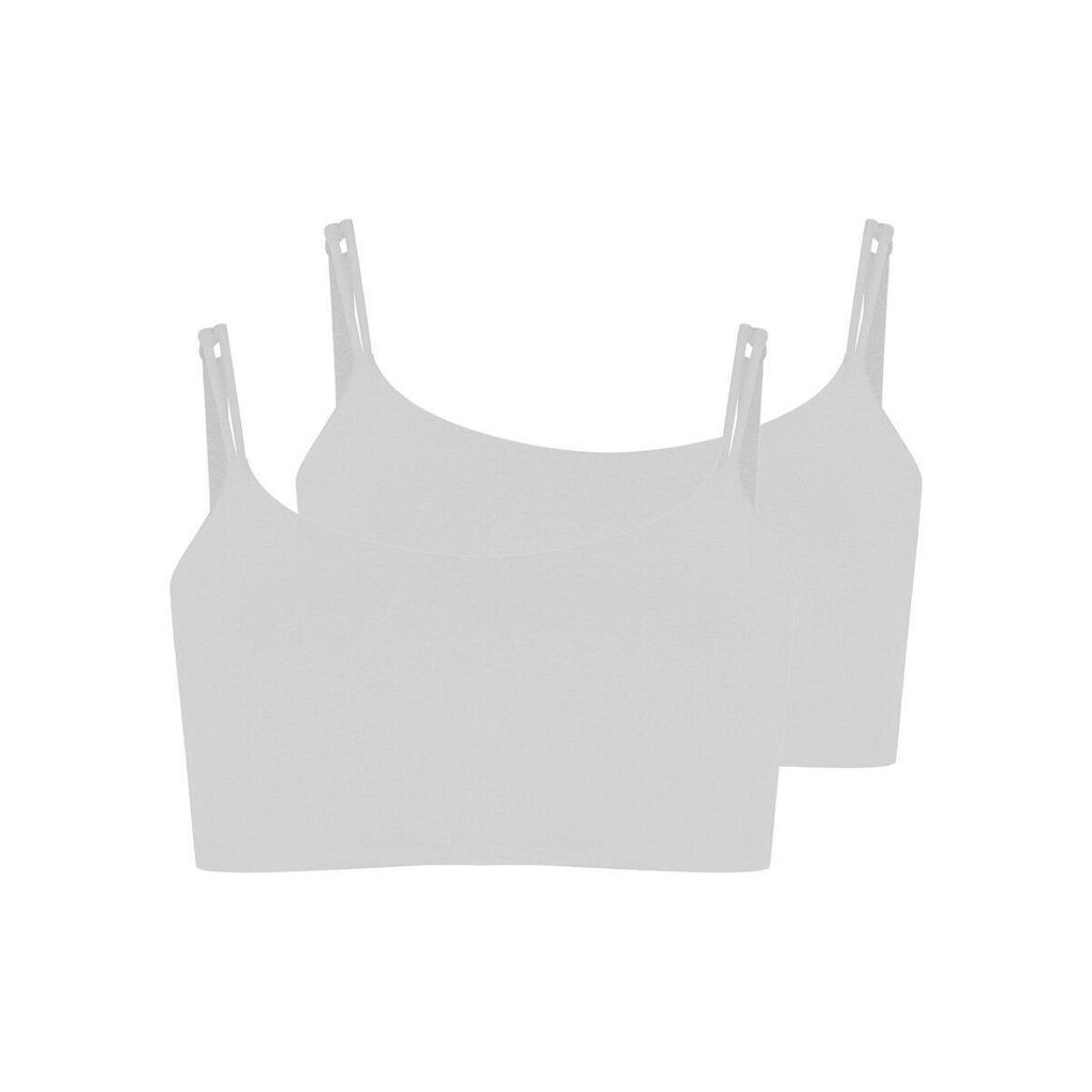Kit com 2 Tops sem Aro com Bojo Removível Hope 2186 Branco