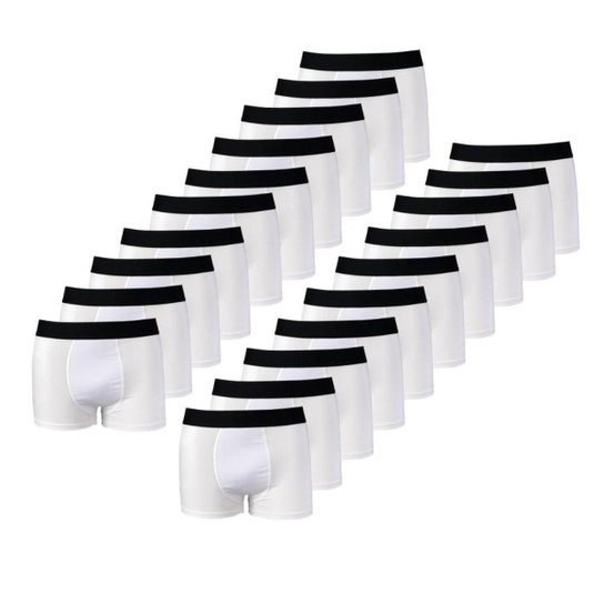 Kit com 20 Cuecas Boxer Try Basics Suplex Masculina - Branco é boa?