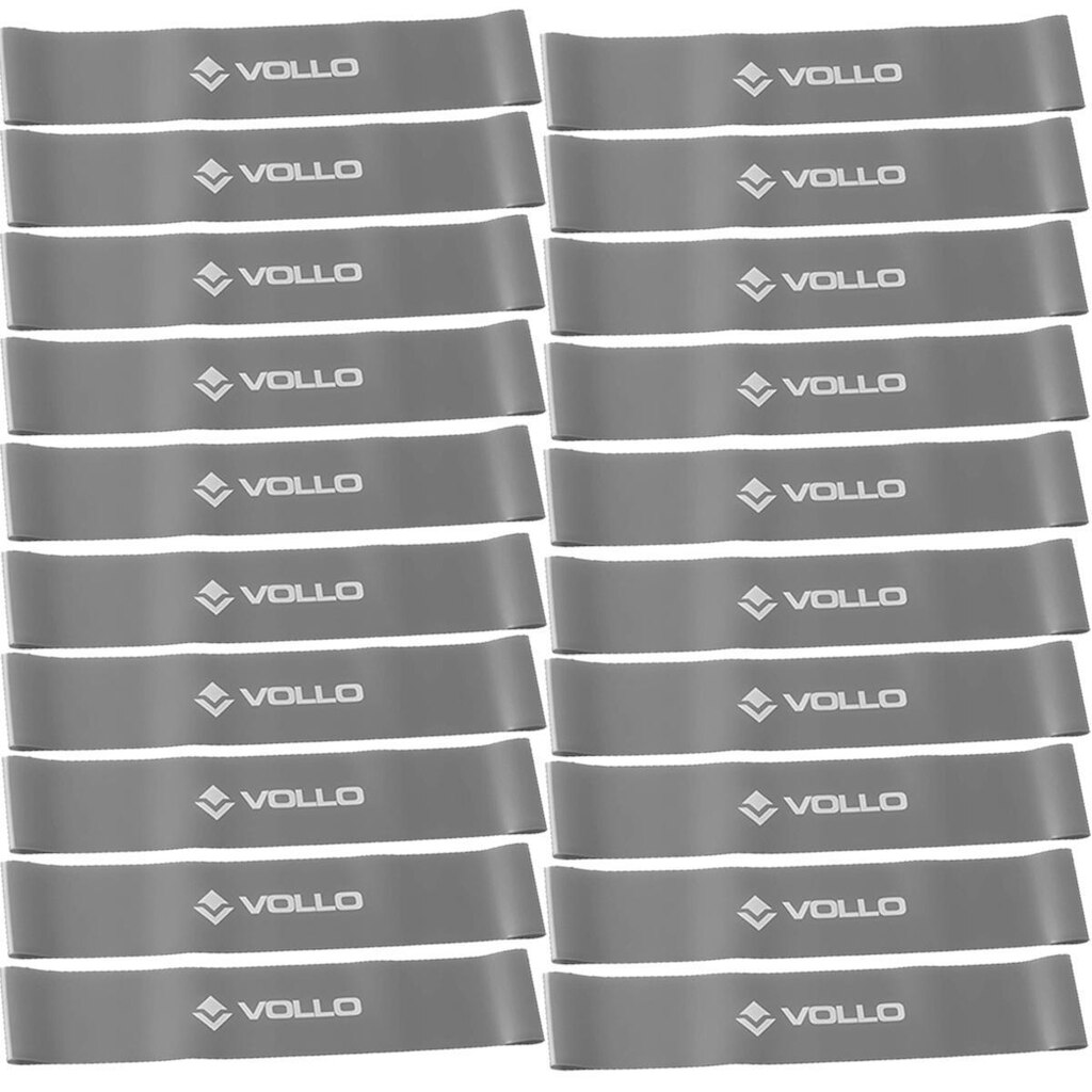 Kit Com 20 Mini Band De Exercício Nível Forte Vp1054 Vollo