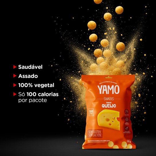 Kit Com 20 Snack Salgadinho De Arroz Queijo Yamo Topway 25G