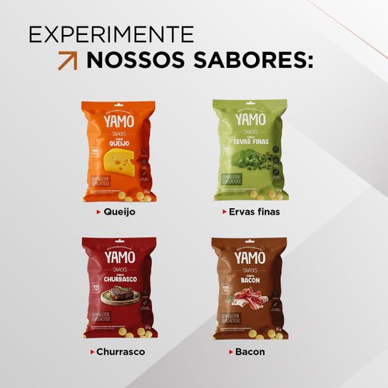 Kit Com 20 Snack Salgadinho De Arroz Queijo Yamo Topway 25G