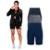 Kit Com 3 Bermuda Short Legging Academia Fitness Feminina - Colorido
