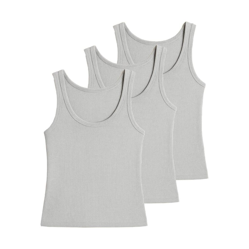 Kit com 3 Blusas Feminina Regata Hering N1te