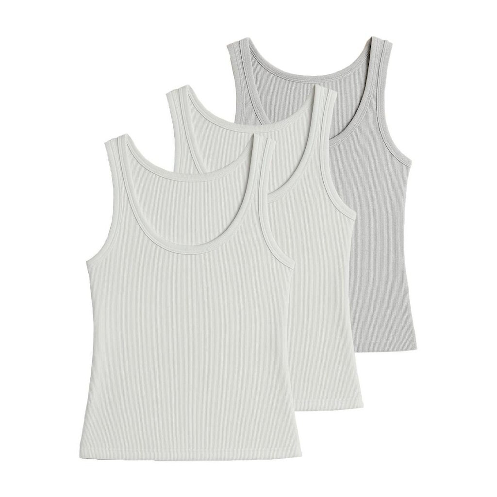 Kit com 3 Blusas Feminina Regata Hering N1te