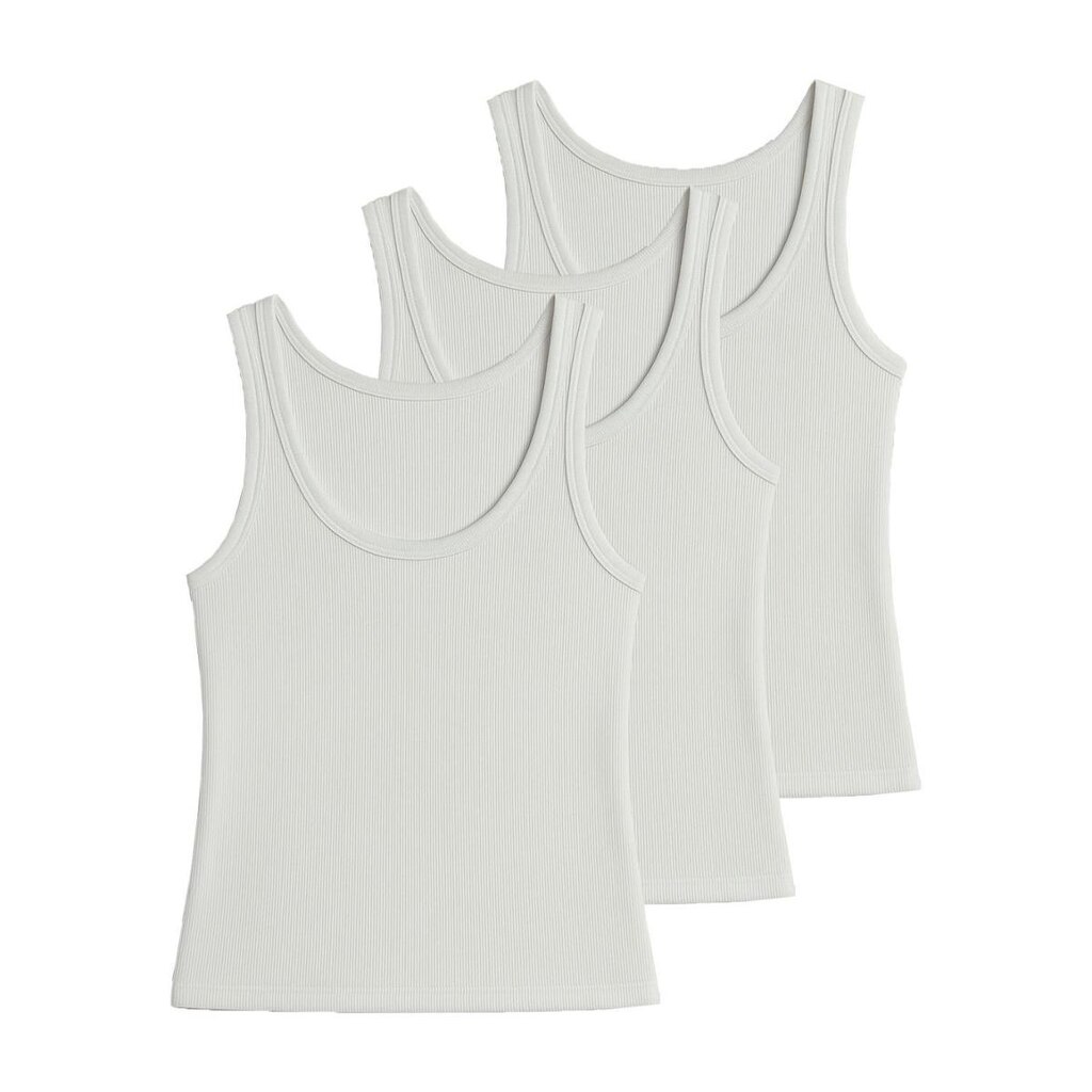 Kit com 3 Blusas Feminina Regata Hering N1te