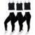 Kit Com 3 Calças legging + 3 Regatas Alcinhas - Preto