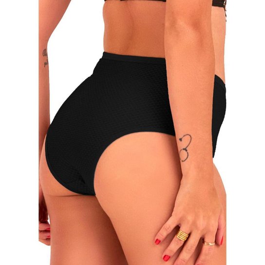 Kit com 3 Calcinhas Alta Dilady 203203 Plus Size Rosa
