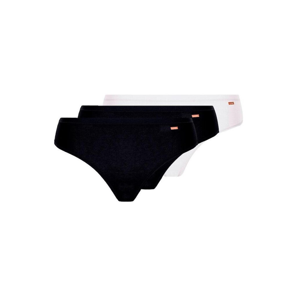 Kit com 3 Calcinhas Biquíni Loba 40353-001 Preto