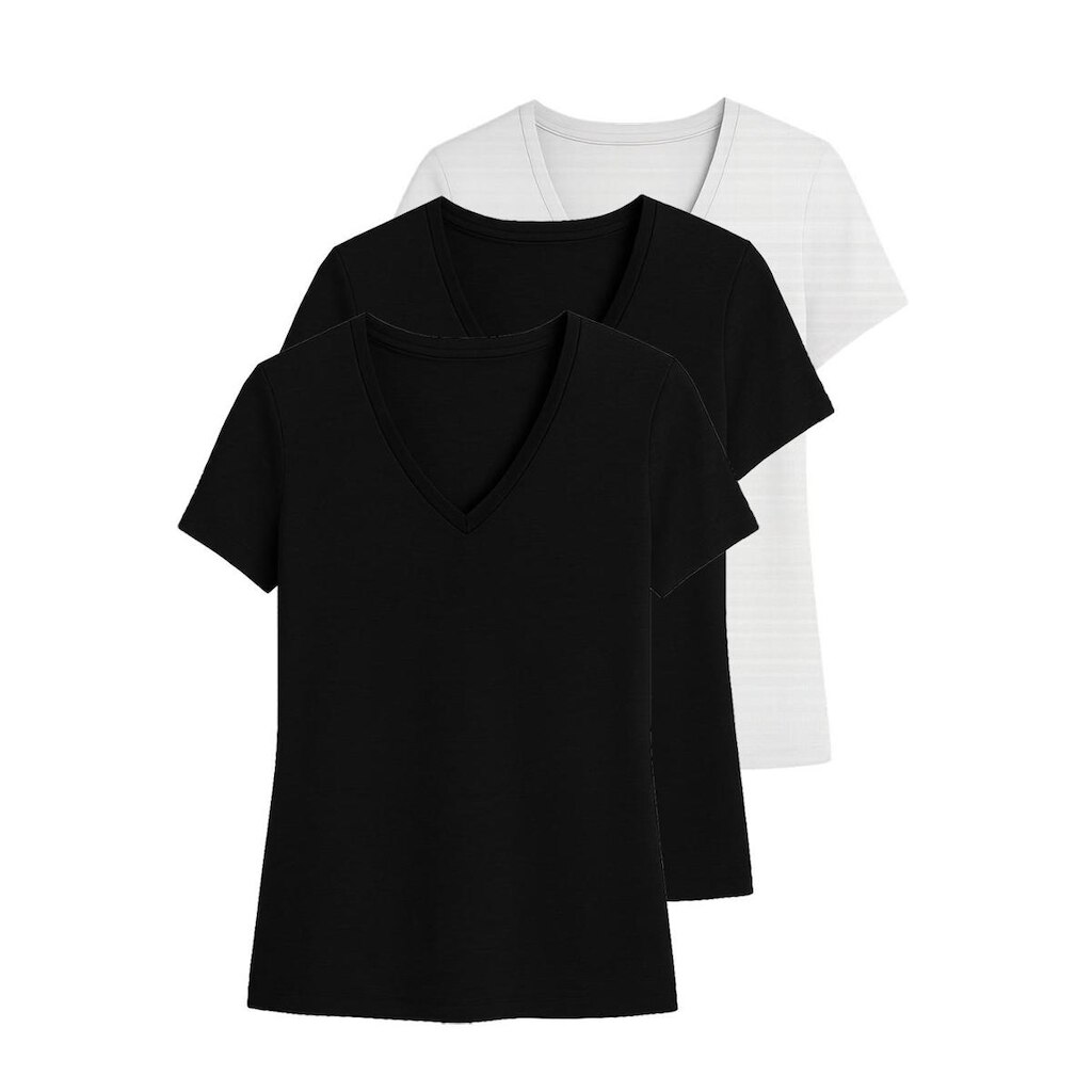 Kit com 3 Camisetas Feminina Hering 02tq