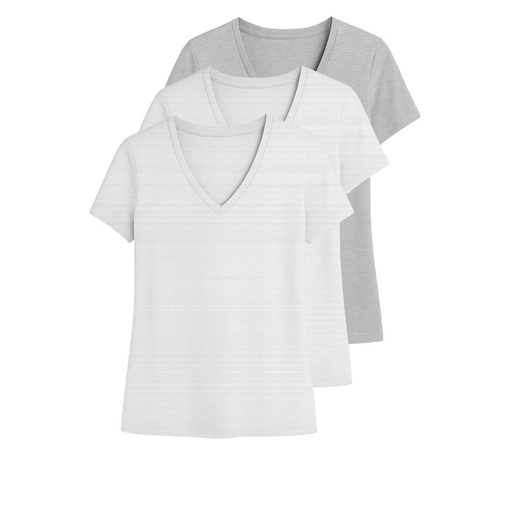 Kit com 3 Camisetas Feminina Hering 02tq