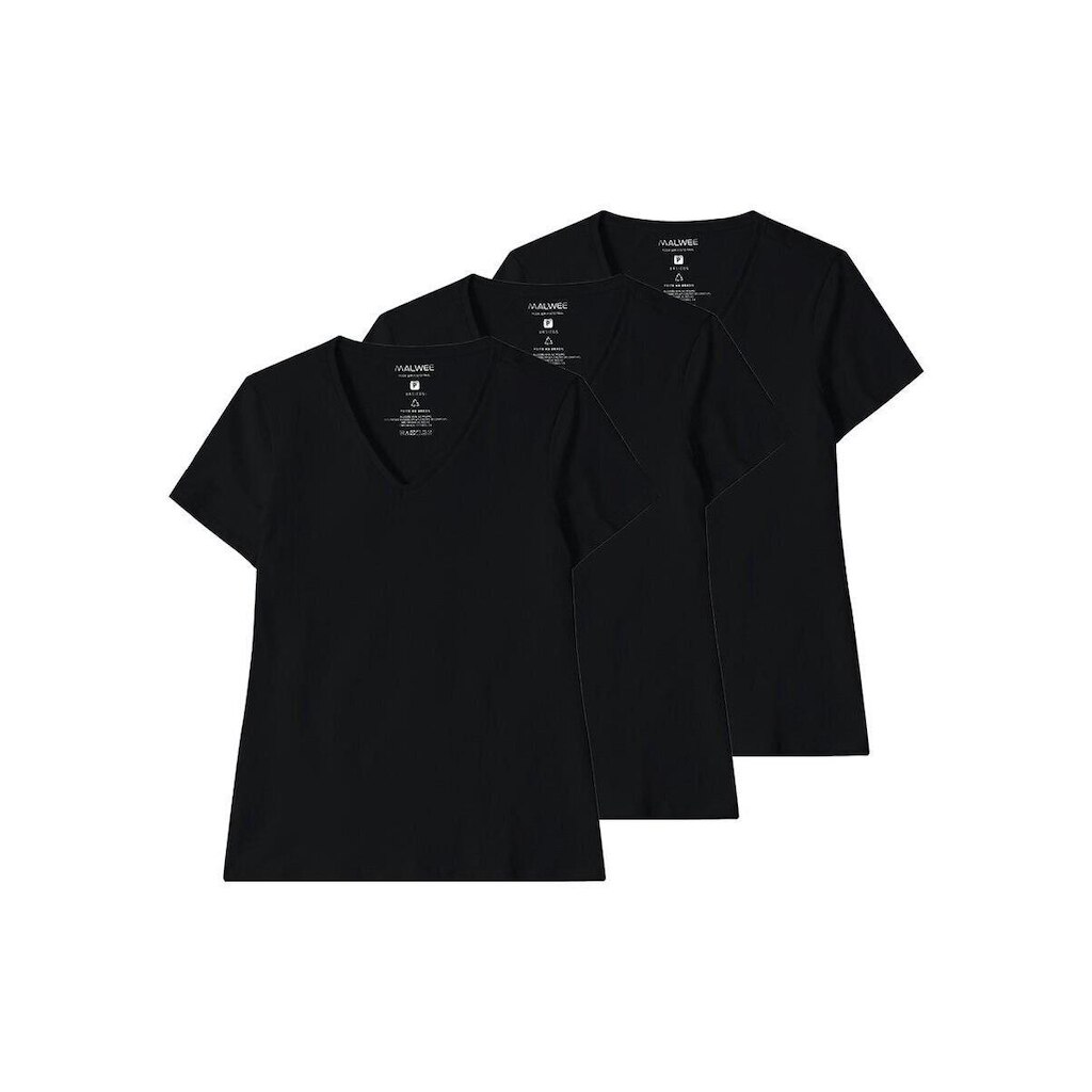 Kit com 3 Camisetas Feminina Malwee 1000004502 Branco