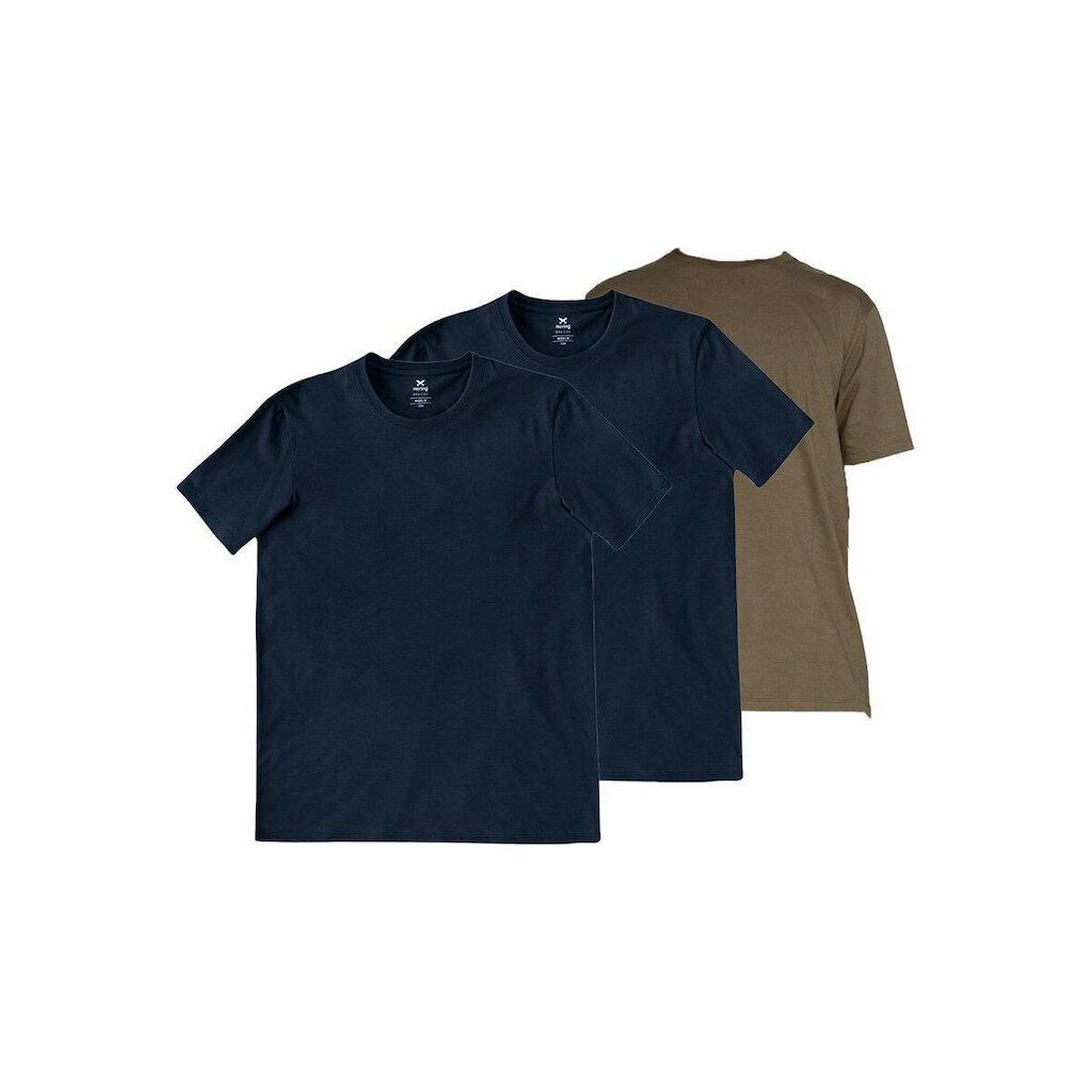 Kit com 3 Camisetas Masculina Hering 201 Azul Marinho
