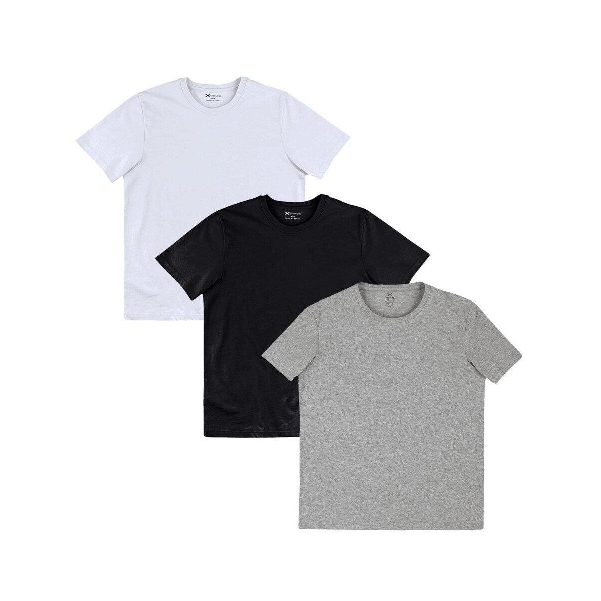 Kit com 3 Camisetas Masculina Hering 4fv2 Menor preço em Kit com 3 Camisetas Masculina Hering 4fv2