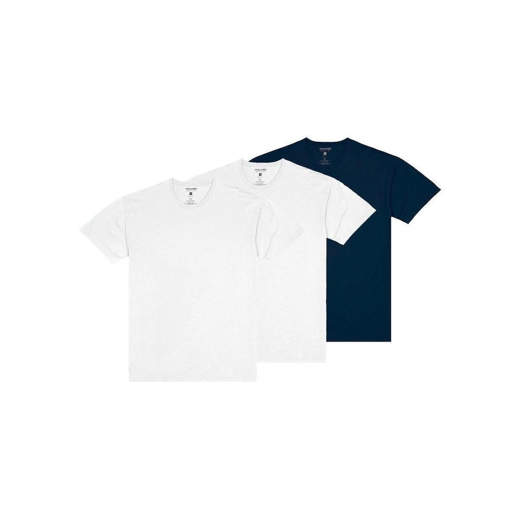Kit com 3 Camisetas Masculina Malwee 1000004423 Preto