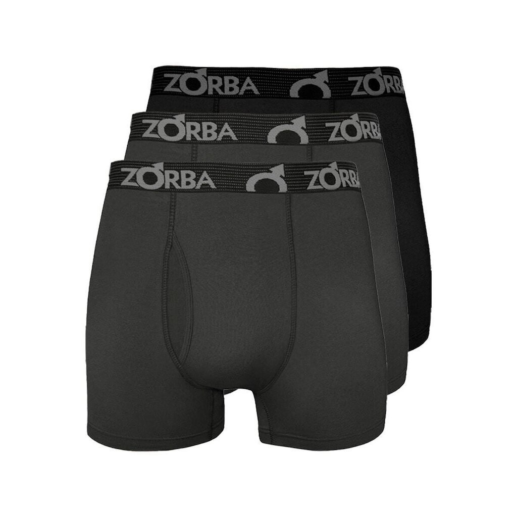 Kit com 3 Cuecas Boxer com Abertura Zorba 848