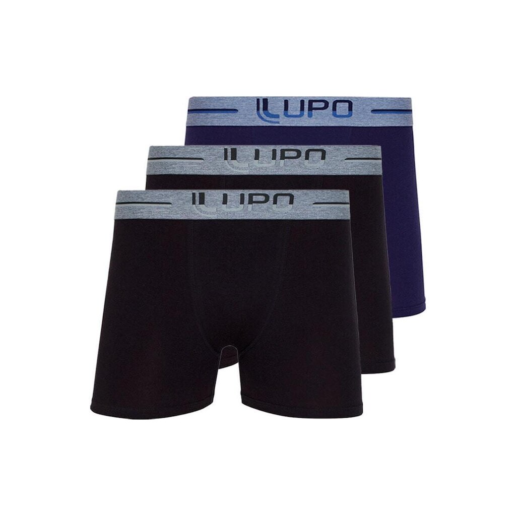 Kit com 3 Cuecas Boxer Lupo 784-016