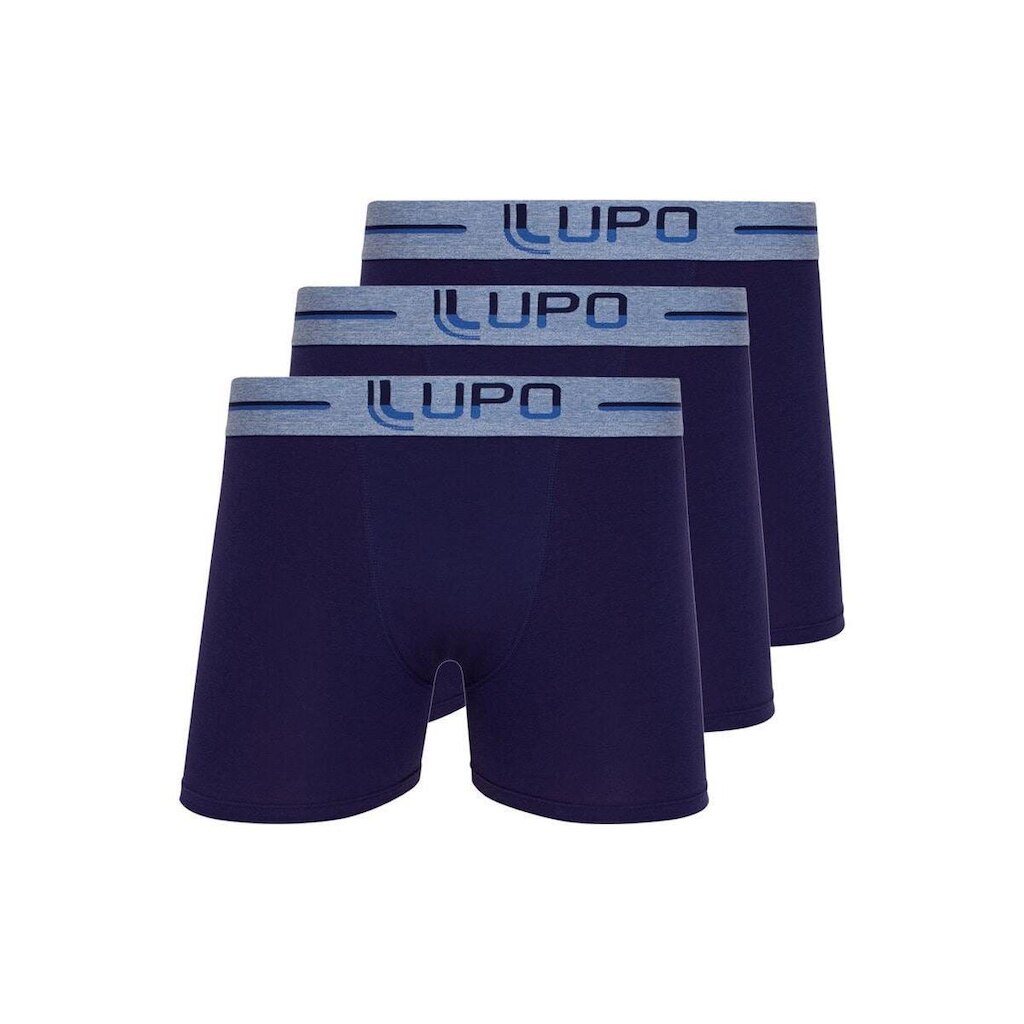 Kit com 3 Cuecas Boxer Lupo 784-016