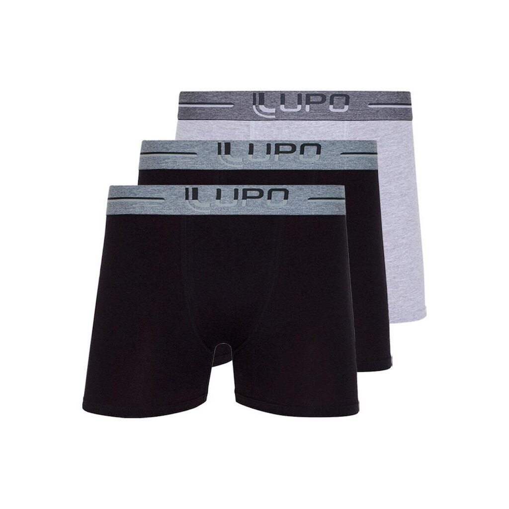 Kit com 3 Cuecas Boxer Lupo 784-016