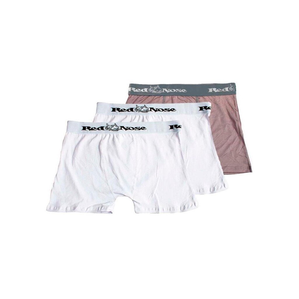 Kit com 3 Cuecas Boxer Red Nose 320 Azul