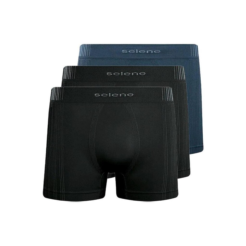 Kit com 3 Cuecas Boxer Selene 11070-002/003/440