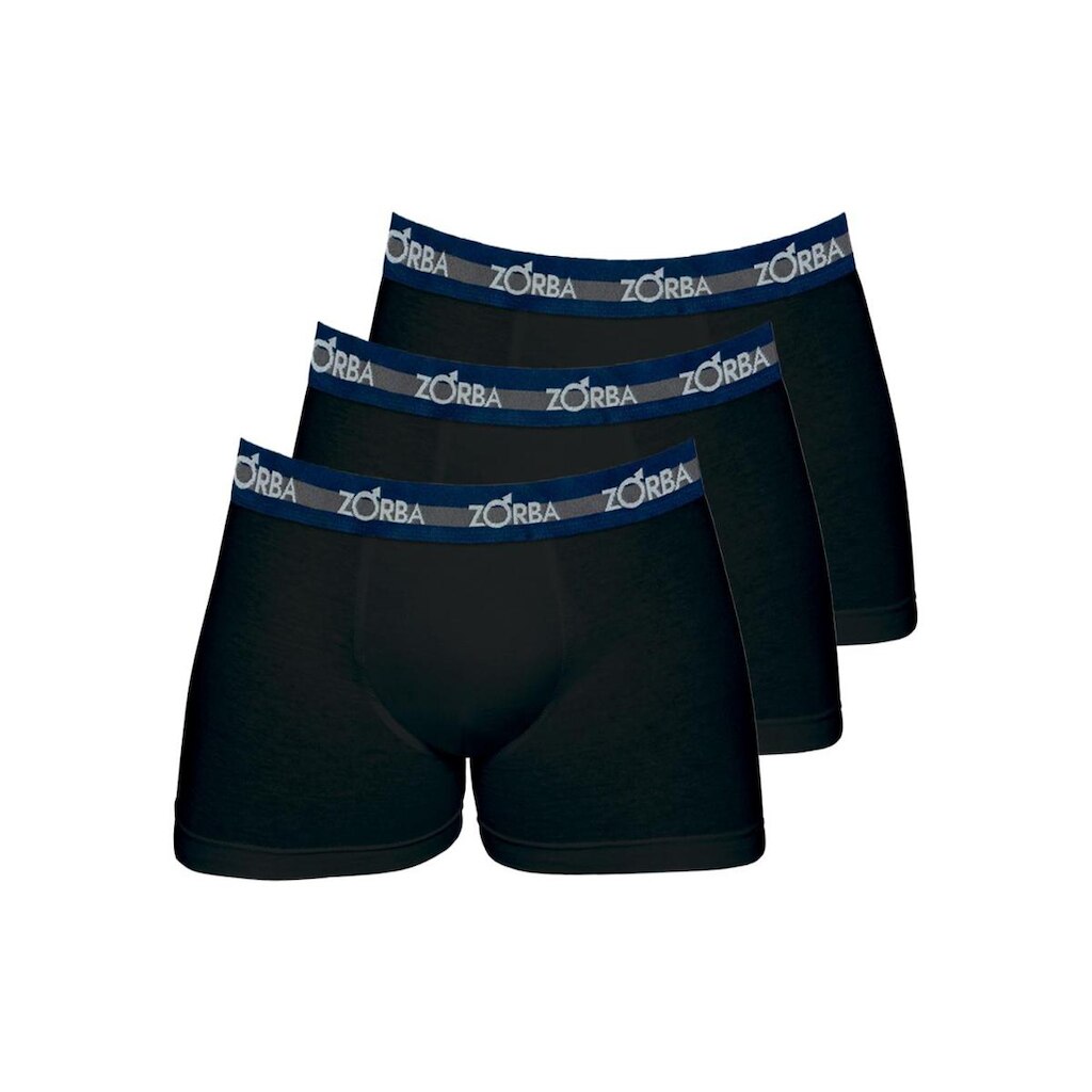 Kit com 3 Cuecas Boxer Zorba 702 Azul Marinho