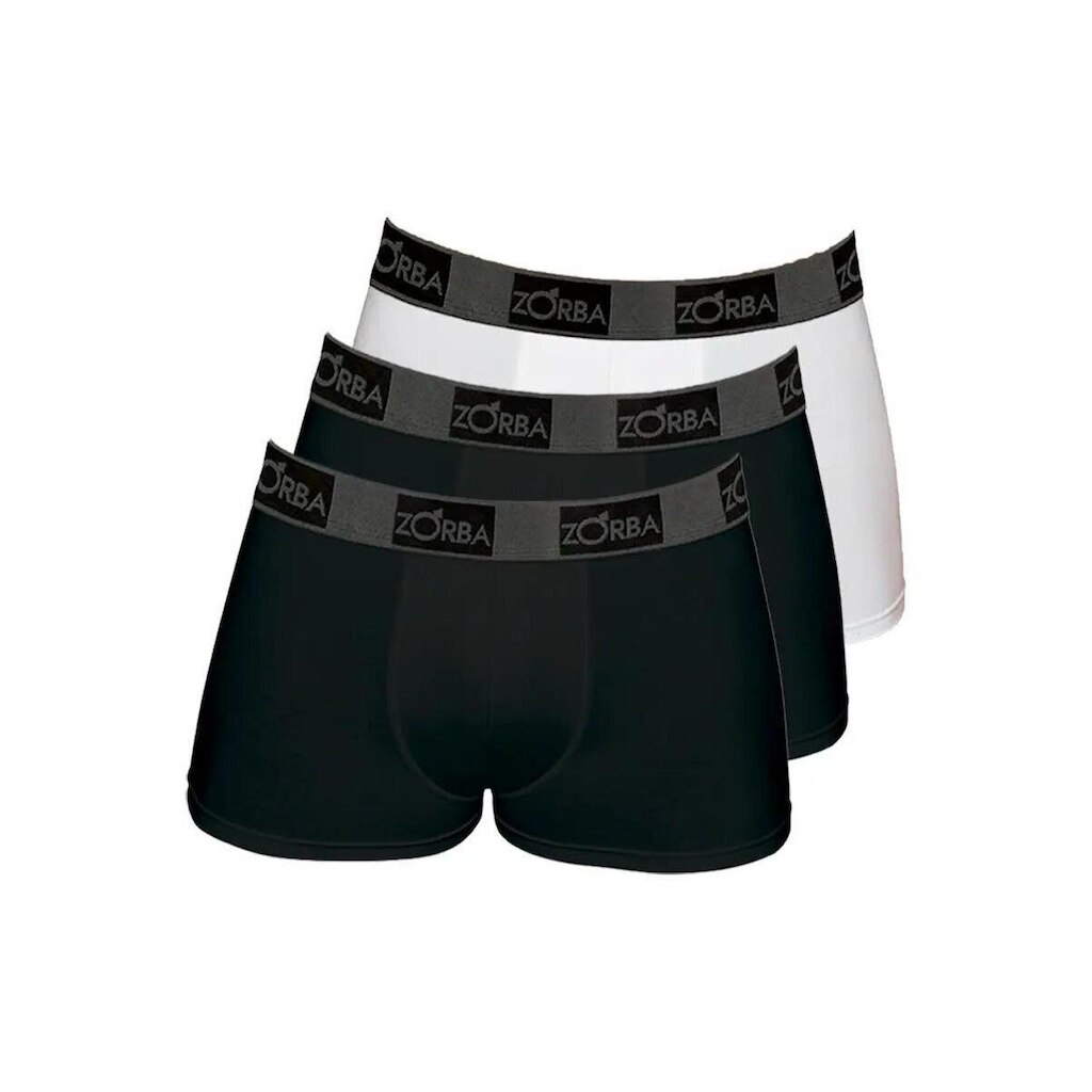 Kit com 3 Cuecas Boxer Zorba 717 Branco